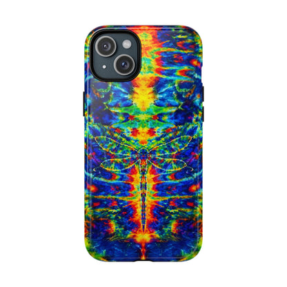 HIPPIE DRAGONFLY COLORFUL SWIRL MAGNETIC PHONE CASE - TLNT1105261