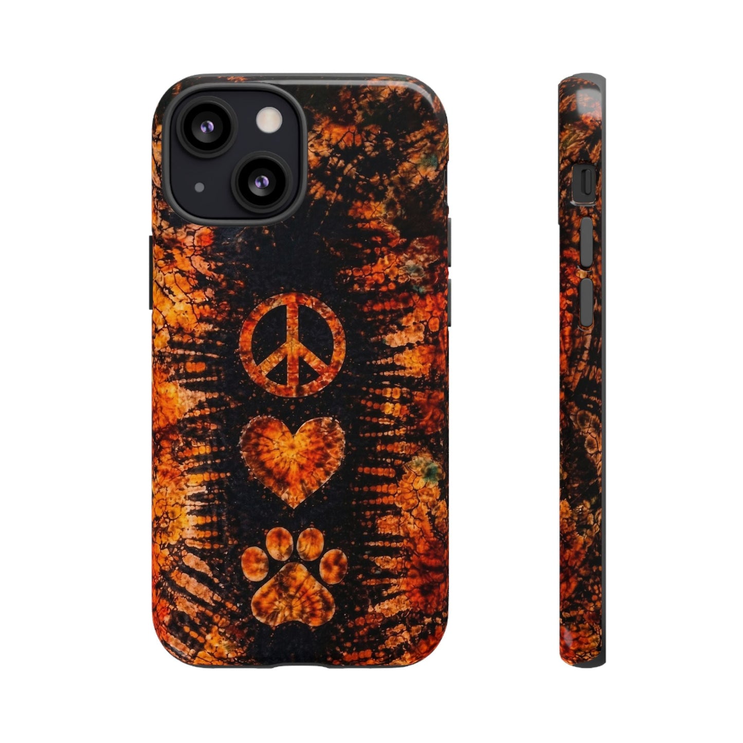 PEACE LOVE PAW PRINT VINTAGE  PHONE CASE  - TLHN2204264