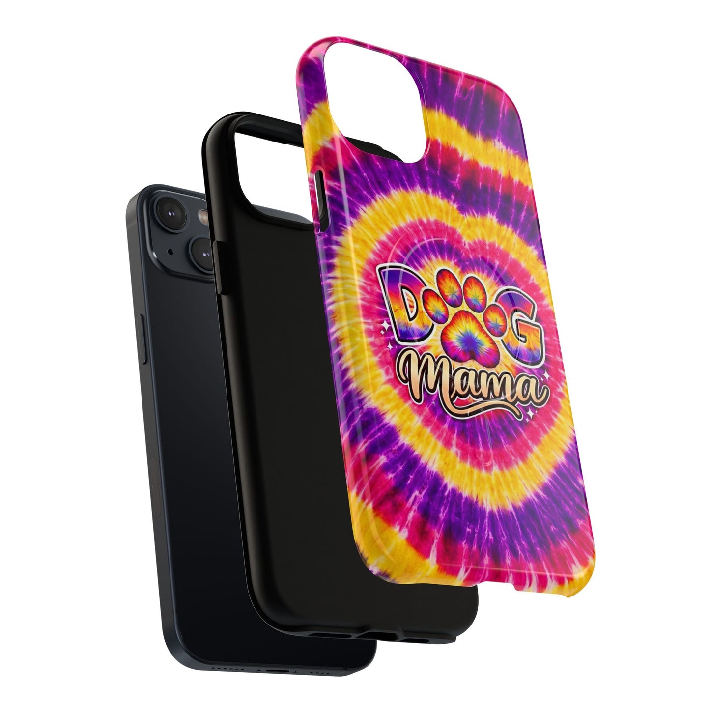 DOG MAMA PAW PRINT SWIRL MAGNETIC PHONE CASE  - TLNT1504261