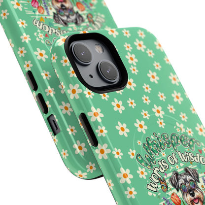 WHISPER WORDS OF WISDOM LET IT BE SCHNAUZER MAGNETIC PHONE CASE - TY0405261