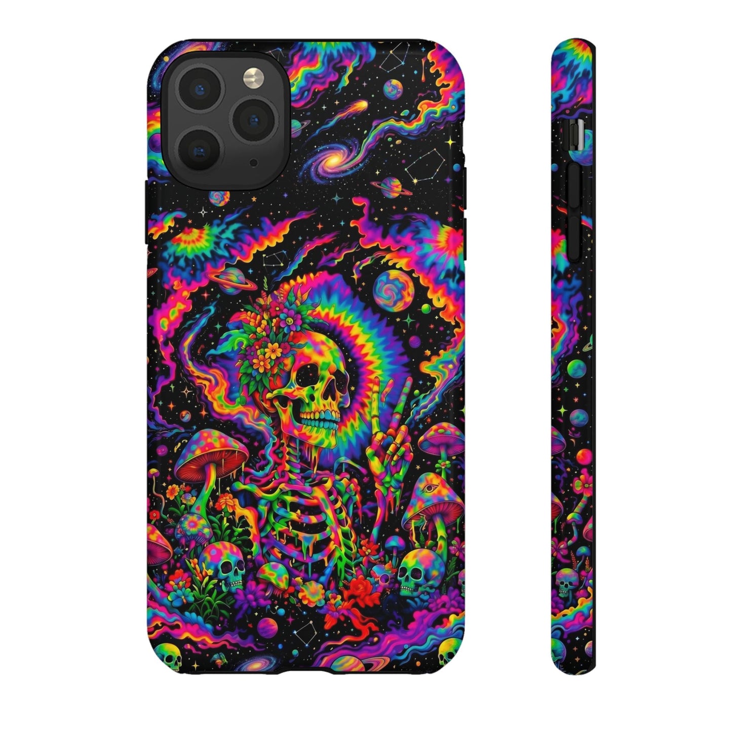 HIPPIE SKULL PSYCHEDELIC PHONE CASE  - TLNO2904262