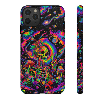 HIPPIE SKULL PSYCHEDELIC PHONE CASE  - TLNO2904262