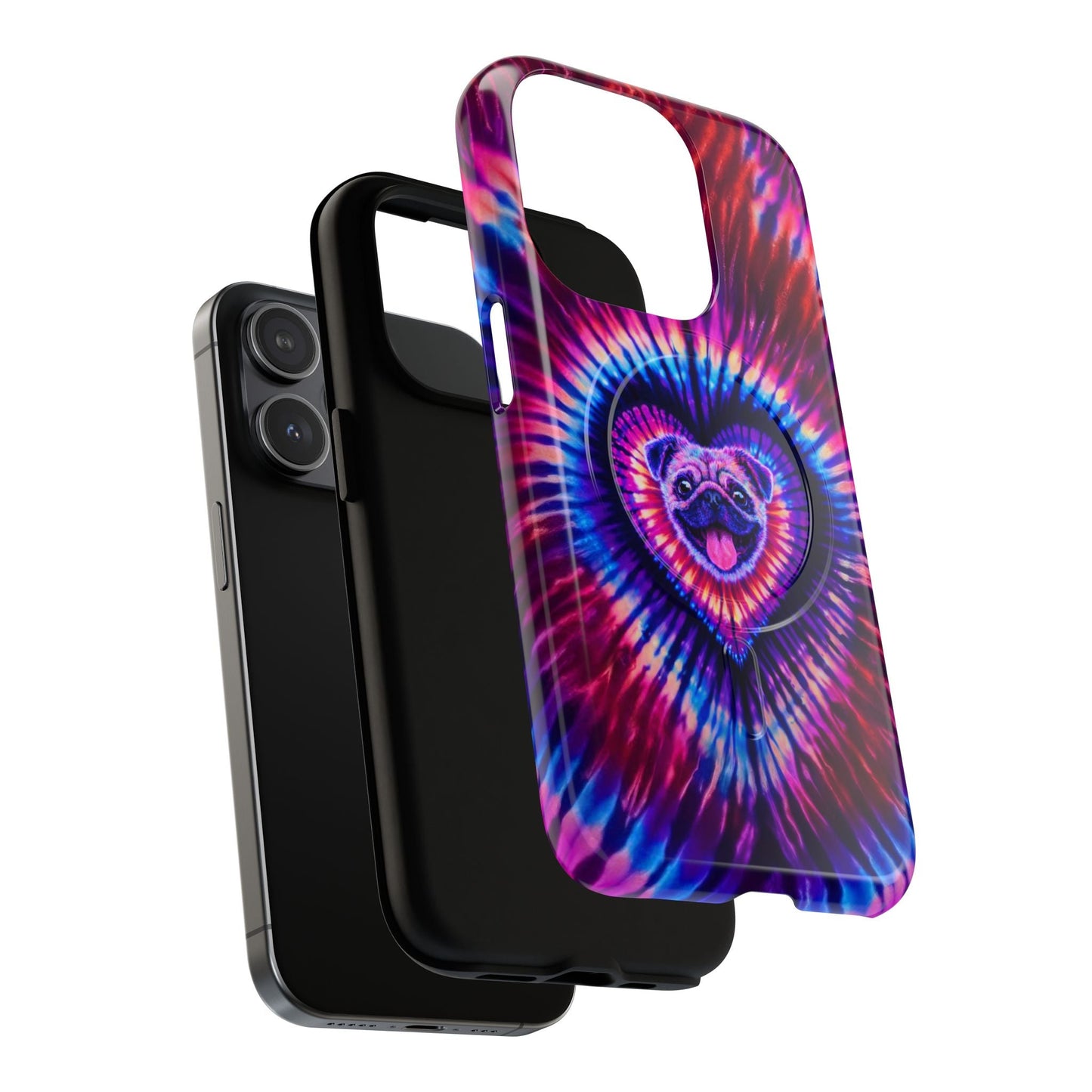 PUG DOG HEART MAGNETIC PHONE CASE - TLTW1104264