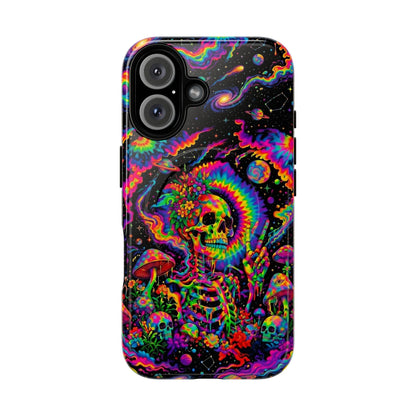 HIPPIE SKULL PSYCHEDELIC MAGNETIC PHONE CASE  - TLNO2904262