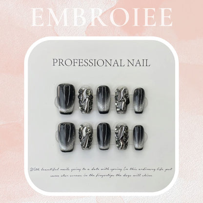 Top Of The Galaxy Goddess Hand-painted Press On Nails