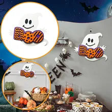 Halloween Ghosts Sign Halloween Ghost Doorplate Decoration Wall Hangings