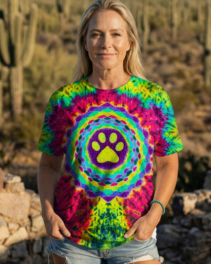 MANDALA PAW PRINT  SWIRL ALL OVER PRINT  - TLTW0304261