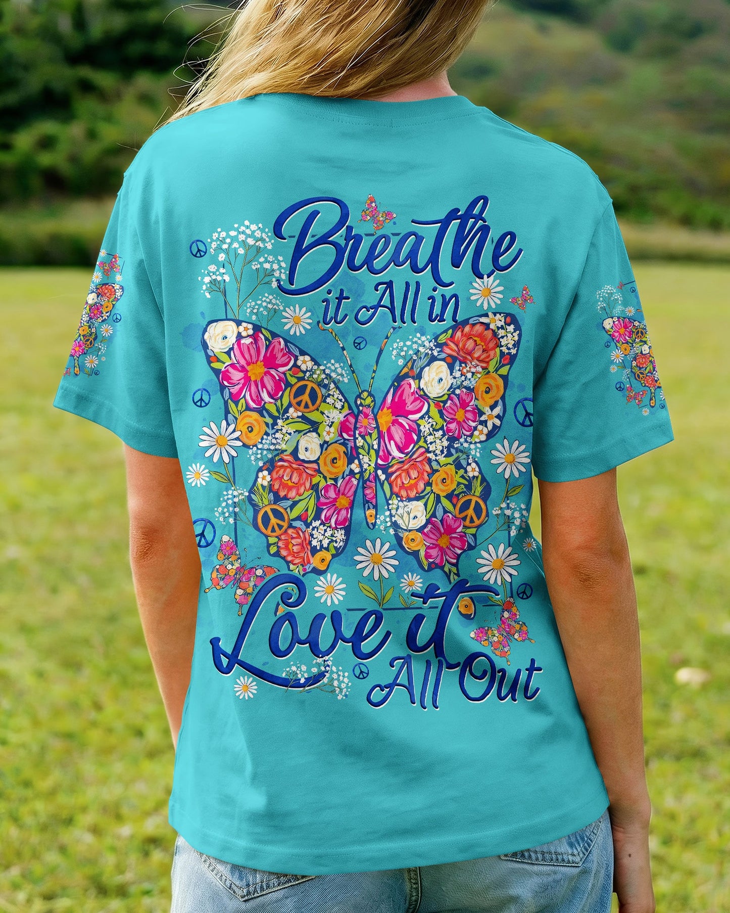 BREATHE IT ALL IN BUTTERFLY ALL OVER PRINT - TYQY1906261