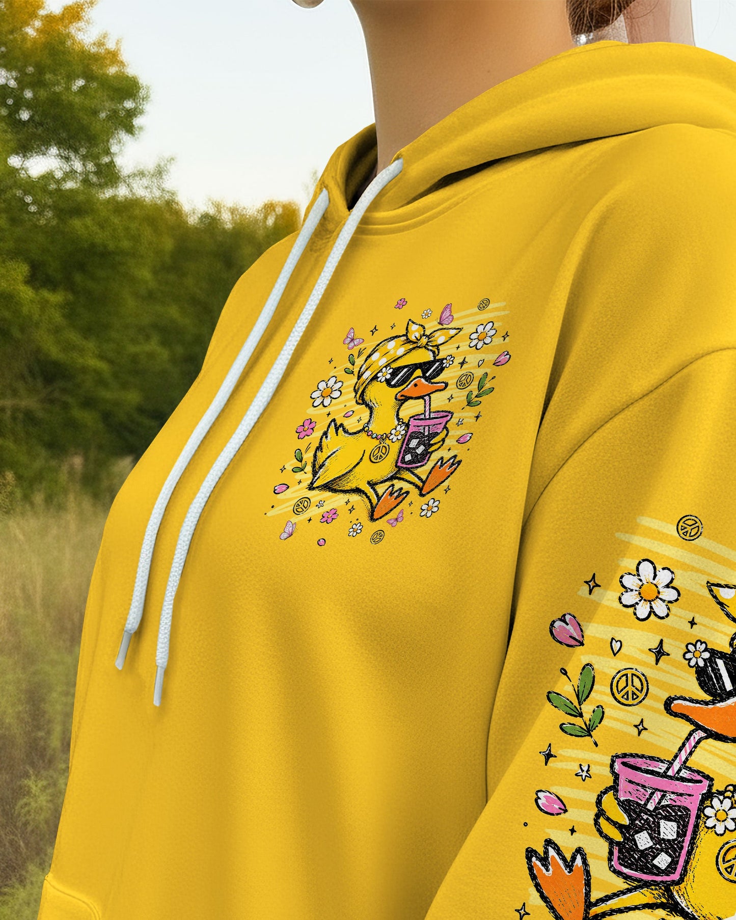 HANG IN THERE DUCK ALL OVER PRINT - TLNT0106263