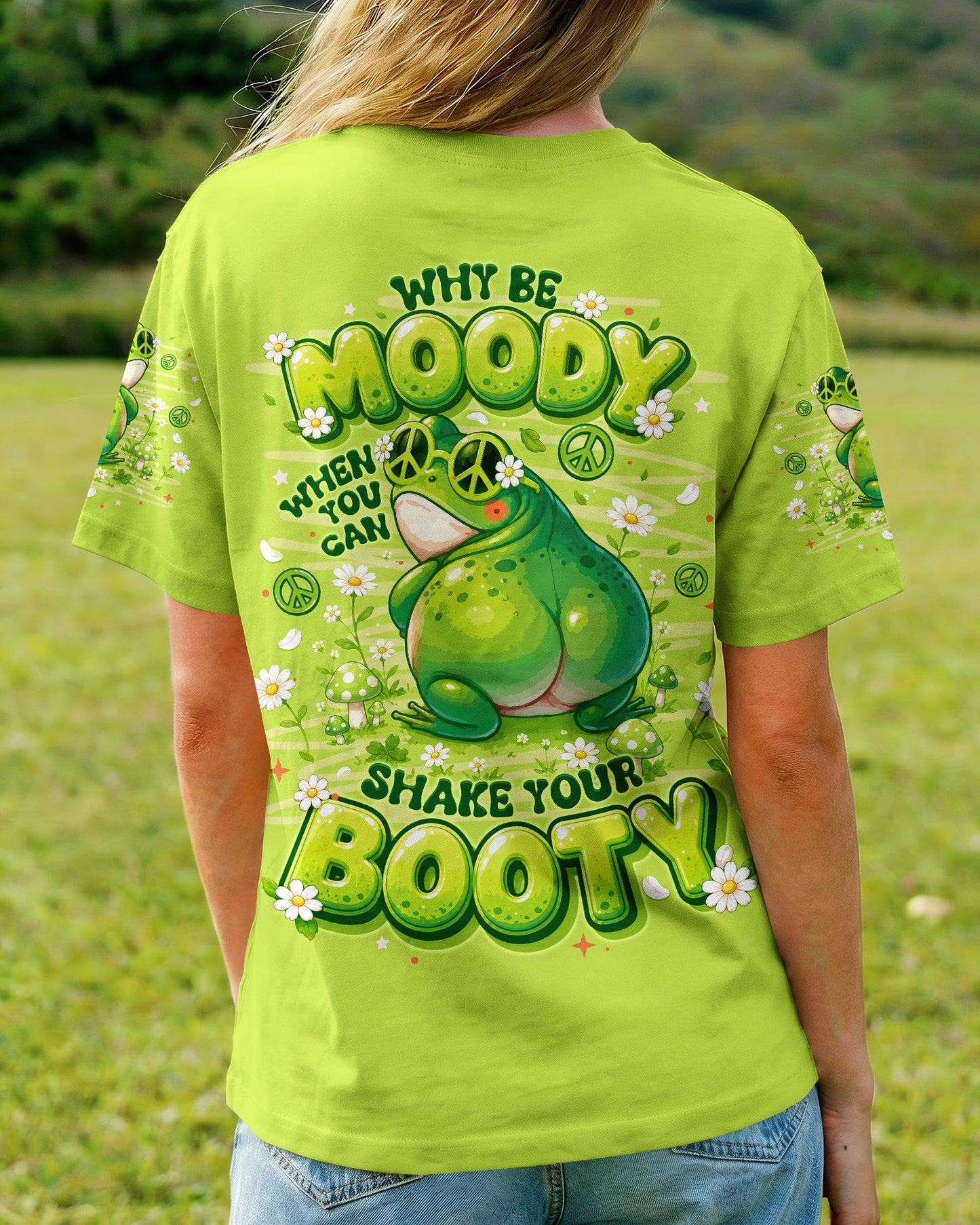 WHY BE MOODY FROG ALL OVER PRINT - TLNO2905261