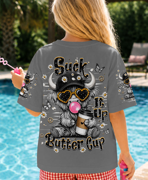 SUCK IT UP BUTTERCUP COW KIDS ALL OVER PRINT  - TLHN0806264