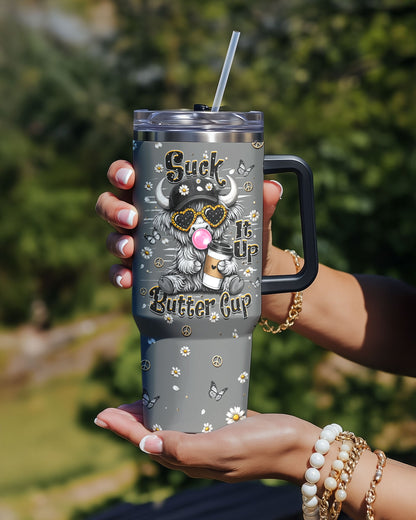 SUCK IT UP BUTTERCUP COW TUMBLER  - TLHN0806262