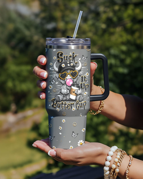 SUCK IT UP BUTTERCUP COW TUMBLER  - TLHN0806262