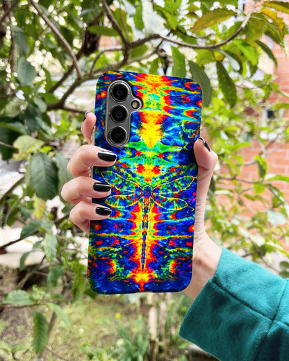 HIPPIE DRAGONFLY COLORFUL SWIRL PHONE CASE - TLNT1105261