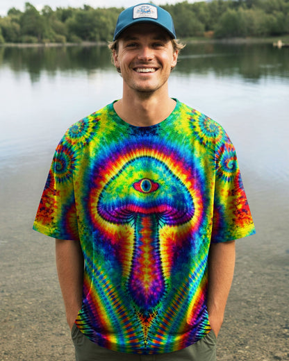 PSYCHEDELIC  MUSHROOM  COLORFUL ALL OVER PRINT - TLNT2004262