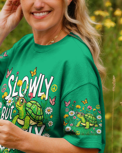 SLOWLY BUT SURELY TURTLE ALL OVER PRINT - TLNT2705263