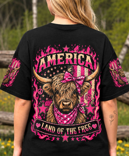 LAND OF THE FREE COW ALL OVER PRINT - TLHN0506261
