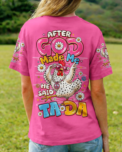 AFTER GOD MADE ME CHICKEN ALL OVER PRINT - TLNO2906261