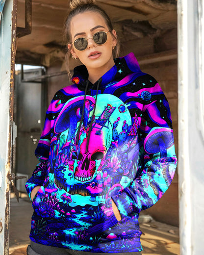 PSYCHEDELIC SKULL  HIPPIE ALL OVER PRINT   - TLNT1305262