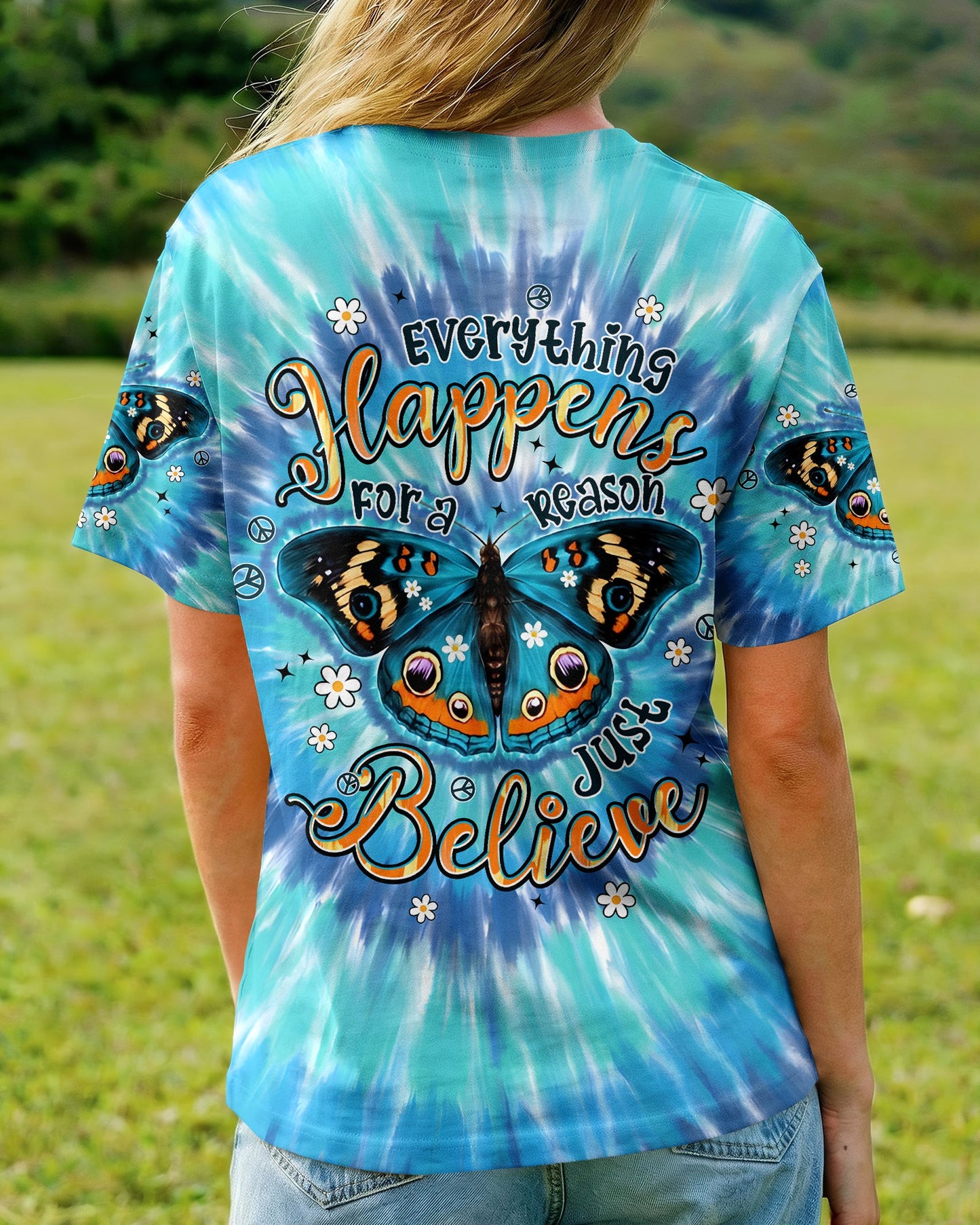 JUST BELIEVE BUTTERFLY ALL OVER PRINT - TYPQ0705261