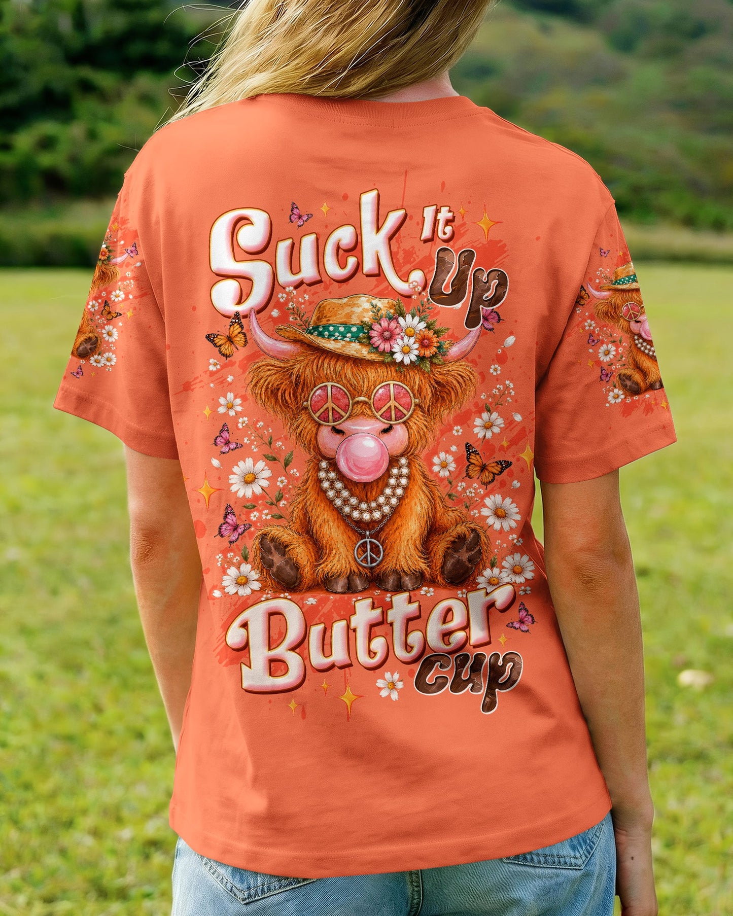 SUCK IT UP BUTTERCUP COW ALL OVER PRINT - TLTW2805261