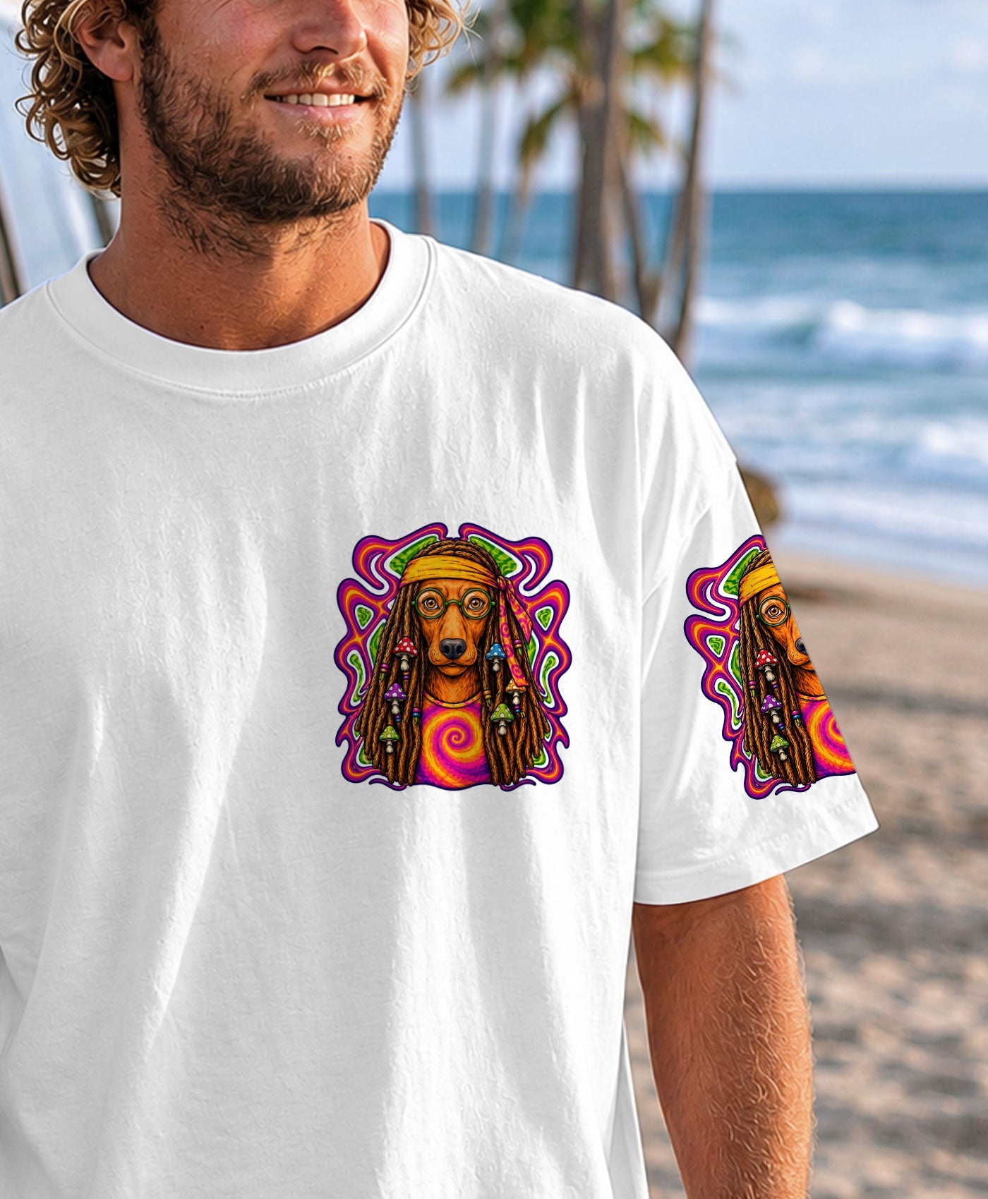 DACHSHUND DAD DOG ALL OVER PRINT - TLHN2705263