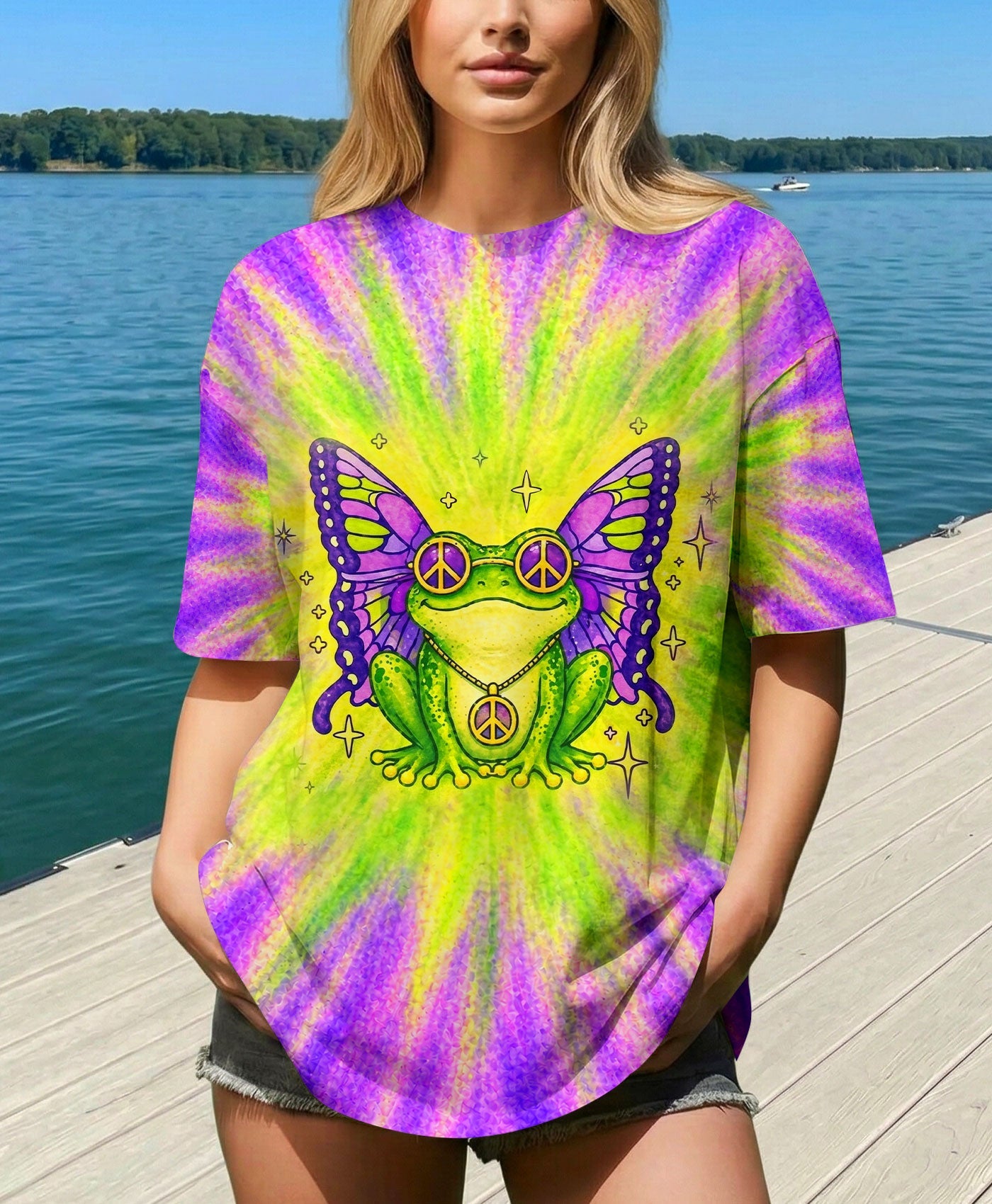 BELIEVE IN THE MAGIC AROUND YOU FROG ALL OVER PRINT - TLHN2804261