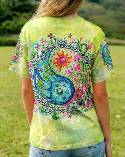 LIFE IS A BALANCE YINYANG SUN MOON ALL OVER PRINT - TLHN2904264
