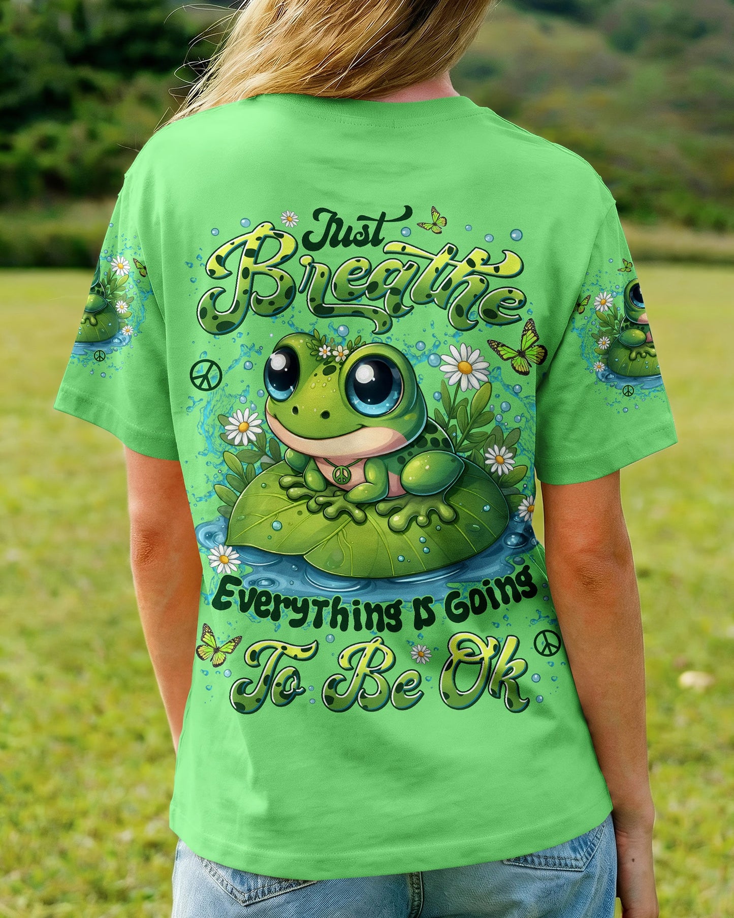 JUST BREATHE FROG ALL OVER PRINT - TYLN2705262
