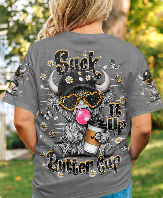 SUCK IT UP BUTTERCUP COW ALL OVER PRINT  - TLHN2505263