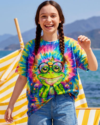 BE YOU THE WORLD WILL ADJUST FROG KIDS ALL OVER PRINT  - TLTW1106261