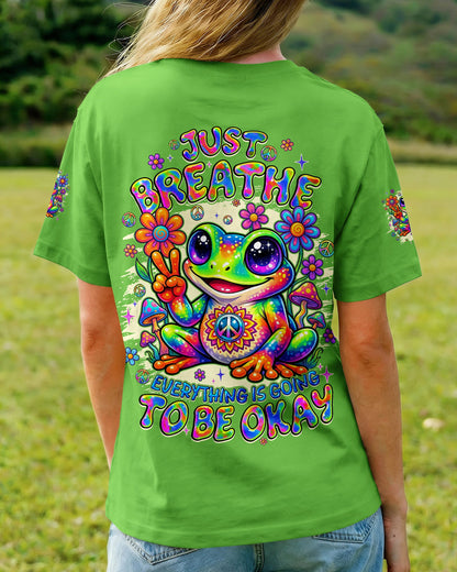 JUST BREATHE FROG ALL OVER PRINT - TYQY1605262