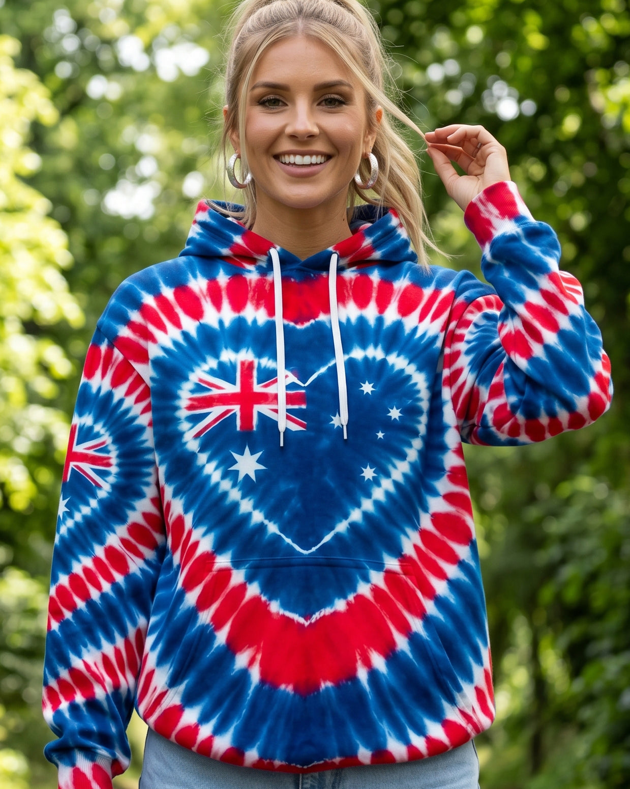 AUSTRALIA FLAG HEART ALL OVER PRINT - TYPQ1106263