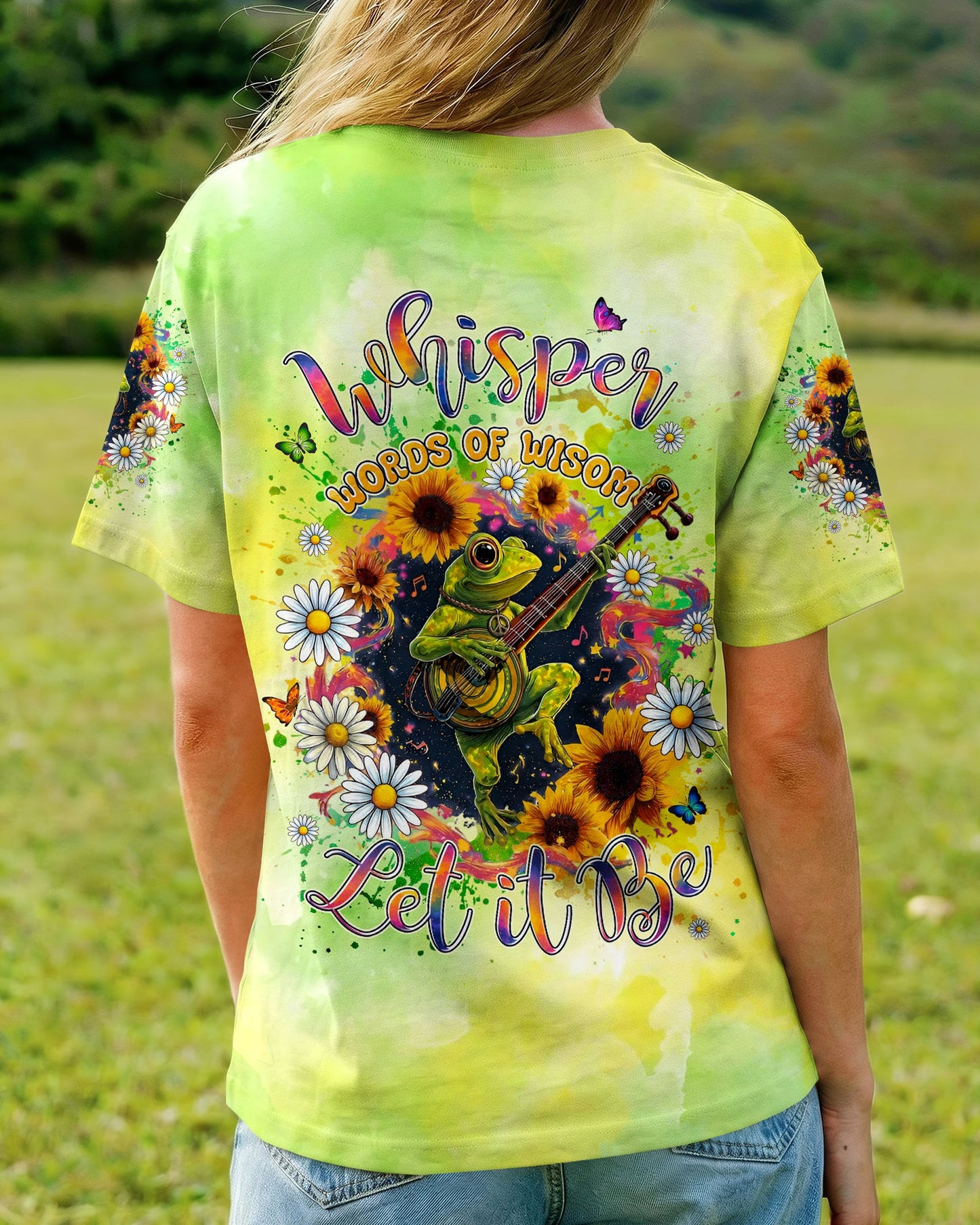 WHISPER WORDS OF WISDOM LET IT BE FROG ALL OVER PRINT - TYLN2606262