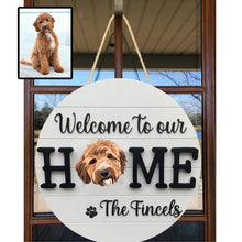 Load image into Gallery viewer, Personalized Pet Dog Cat Wooden Sign Door Plate
