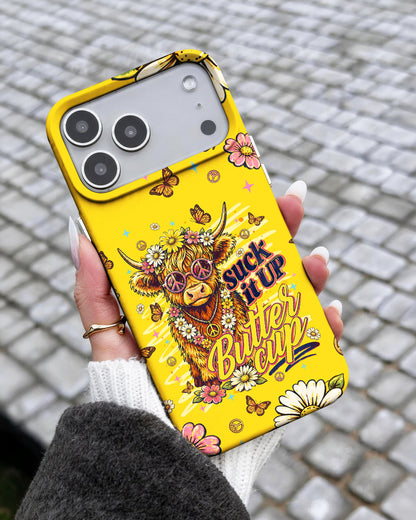 SUCK IT UP BUTTERCUP COW PHONE CASE - TLNT0906264