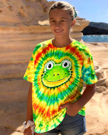 HIPPIE FROG SWIRL  KIDS ALL OVER PRINT   - TLNT2205262