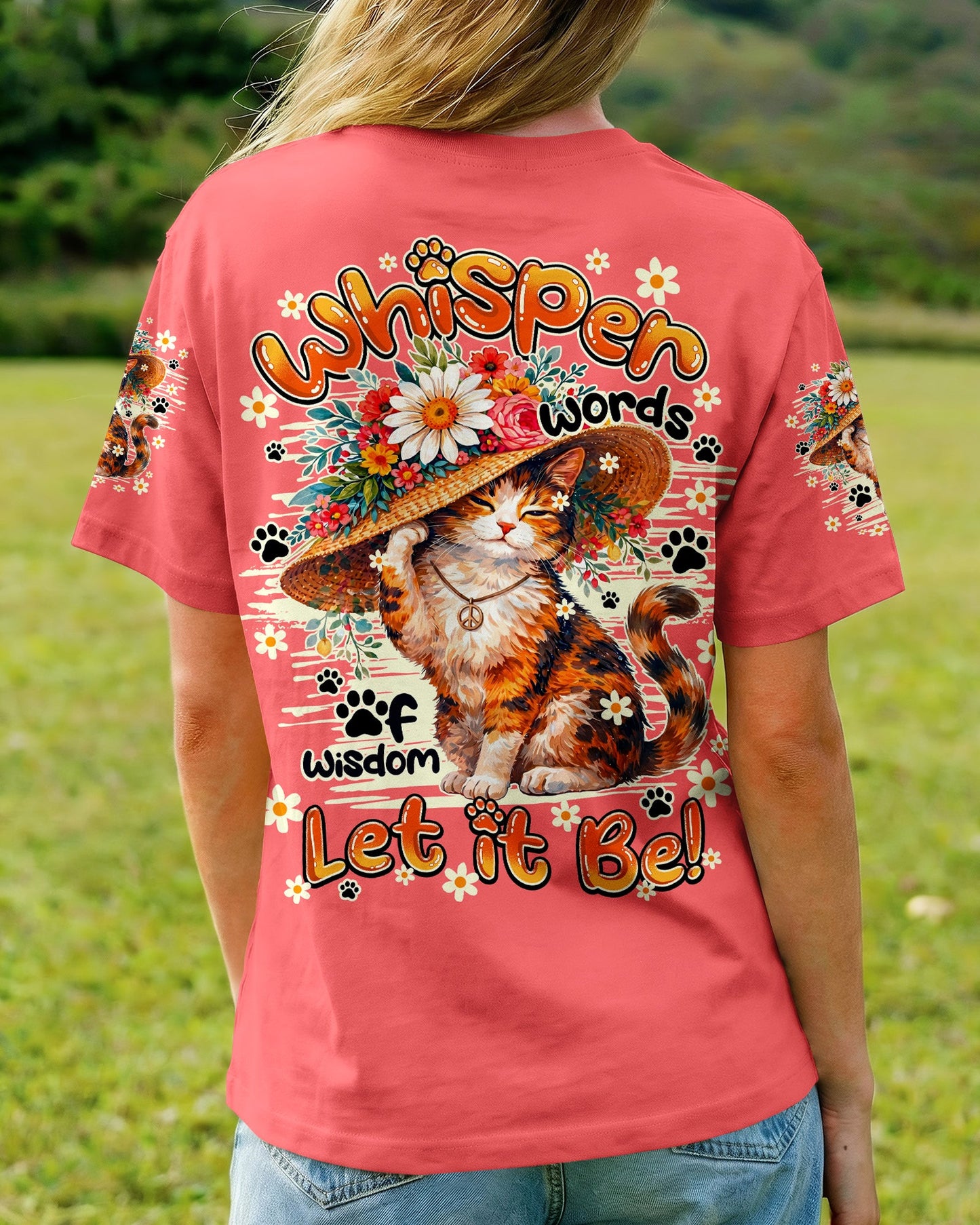 WHISPER WORDS OF WISDOM LET IT BE CAT ALL OVER PRINT - TY1105261