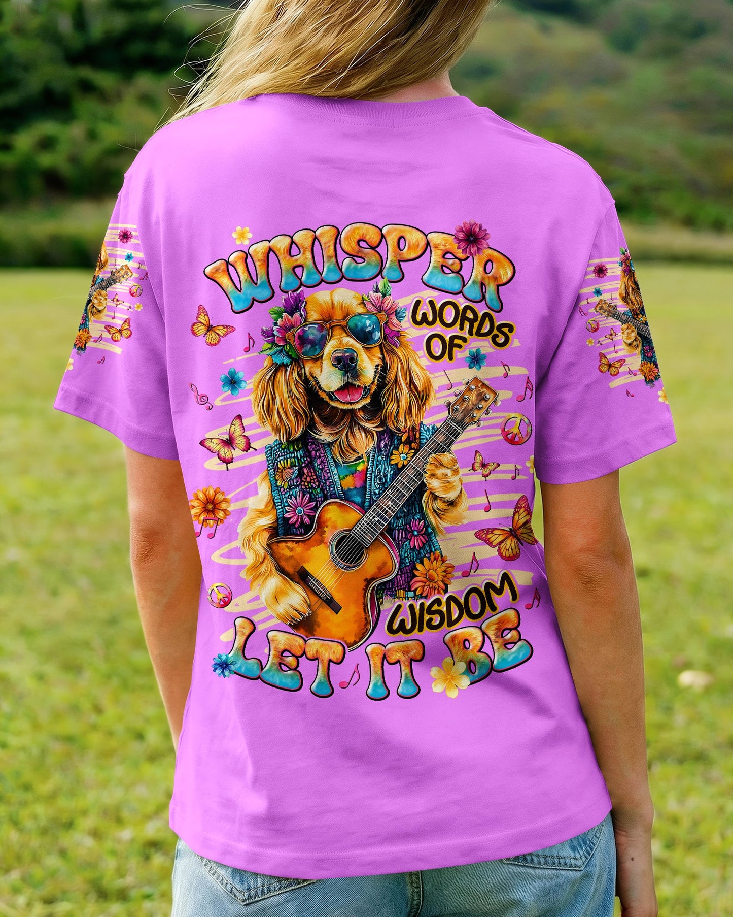 WHISPER WORDS OF WISDOM LET IT BE COCKER SPANIEL DOG ALL OVER PRINT  - TLNT2105263