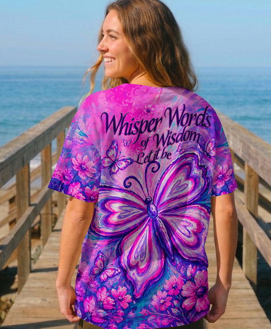 WHISPER WORDS OF WISDOM LET IT BE BUTTERFLY ALL OVER PRINT - TLHN2304261