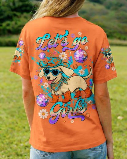 LET'S GO GIRLS DACHSHUND DOG ALL OVER PRINT - TLTW1806265