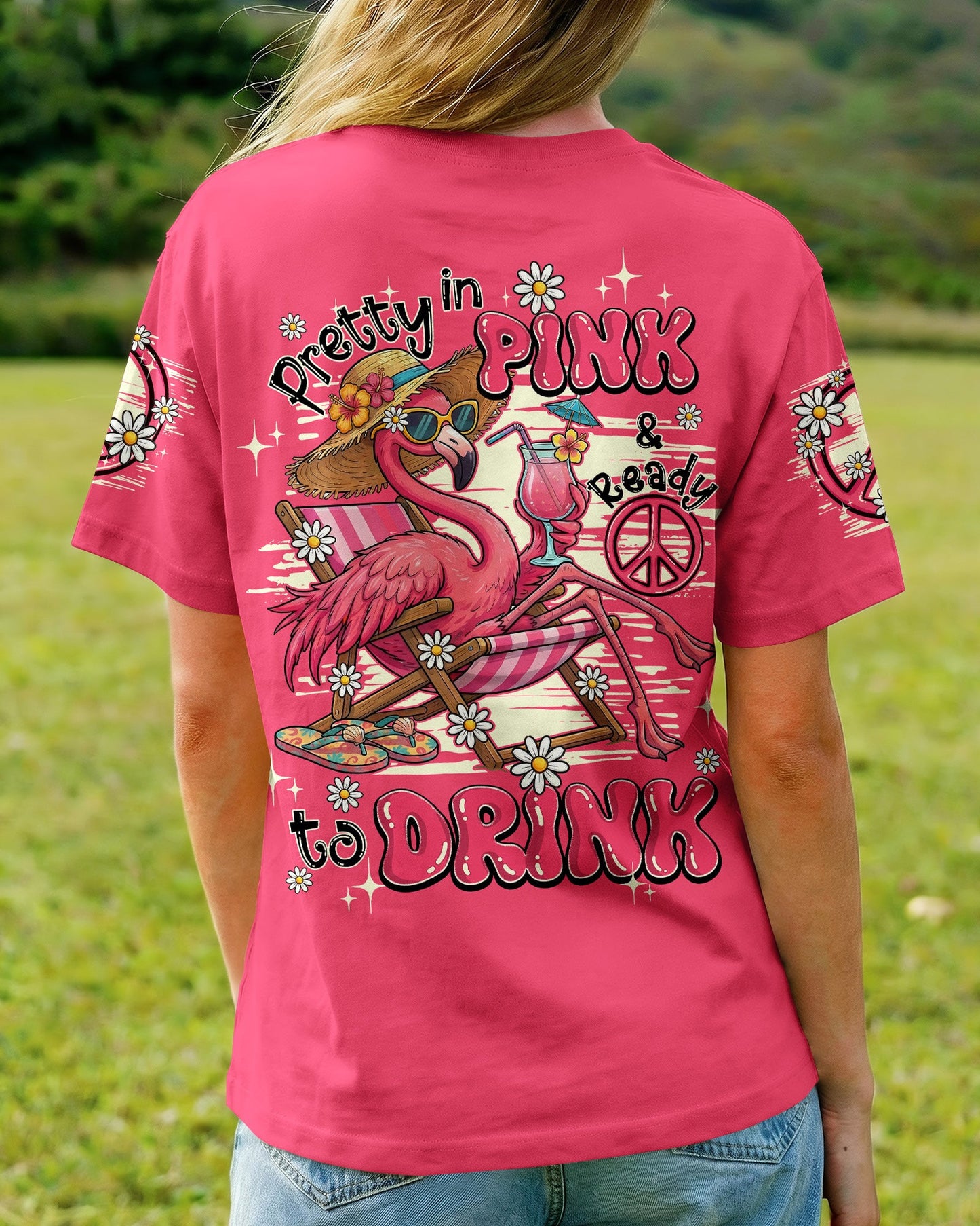 PRETTY IN PINK FLAMINGO ALL OVER PRINT - TY0904261