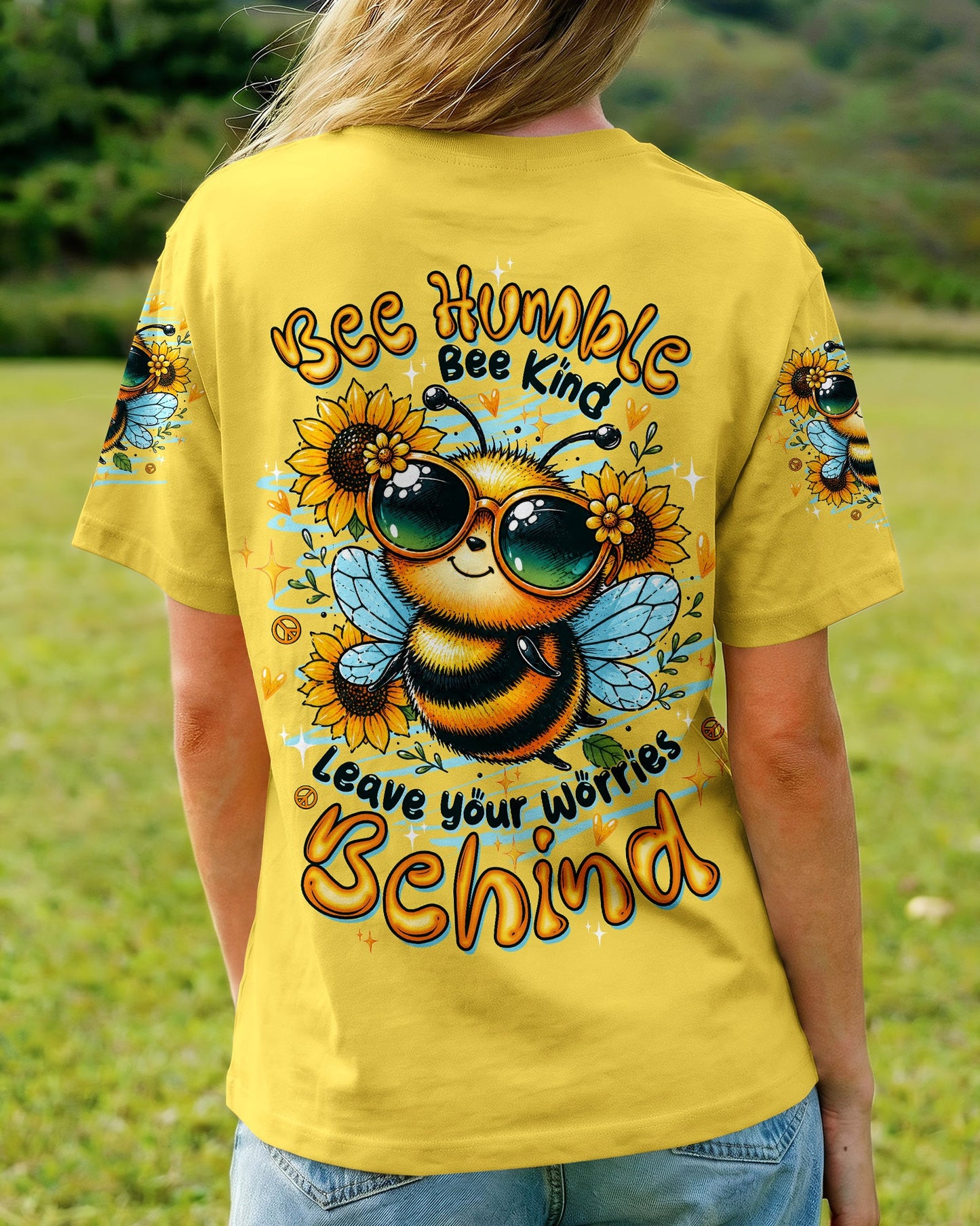 BEE HUMBLE BEE KIND BEE ALL OVER PRINT - TLTW0707264