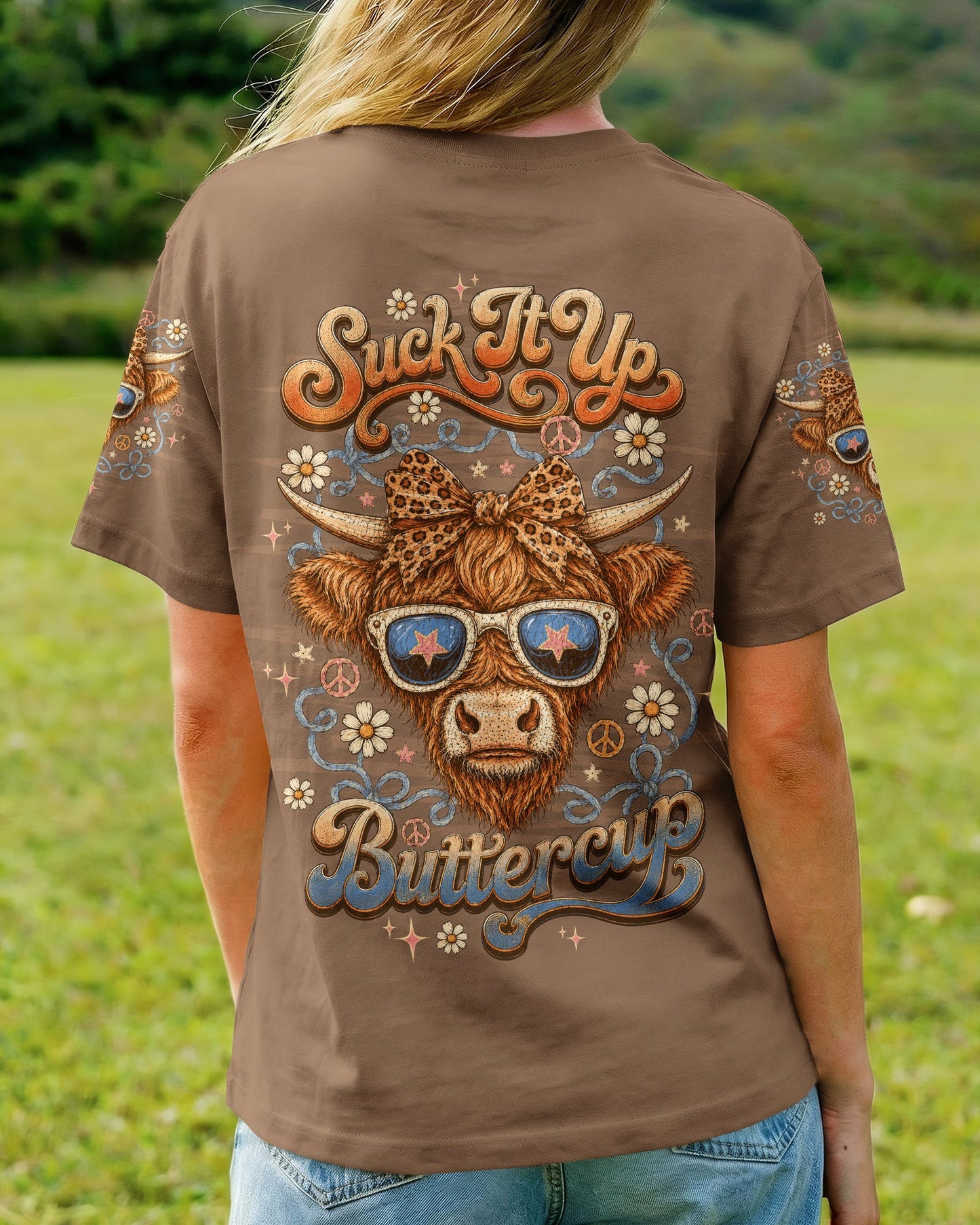 SUCK IT UP BUTTERCUP COW ALL OVER PRINT - TLTW3005262