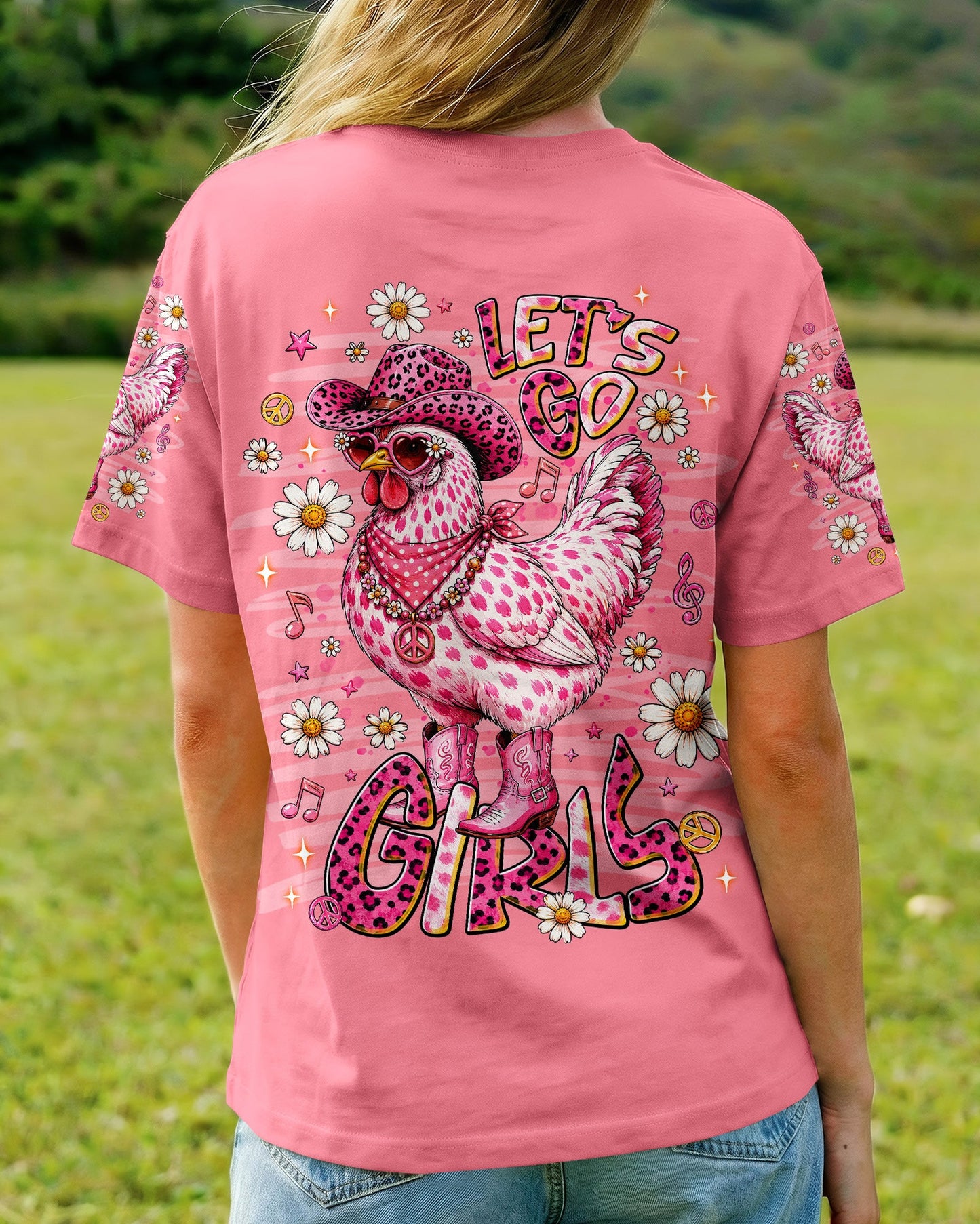 LET'S GO GIRLS HEN CHICKEN ALL OVER PRINT - TLNT2606261