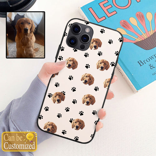 Personalized Pet Dog Cat Head Phone Case