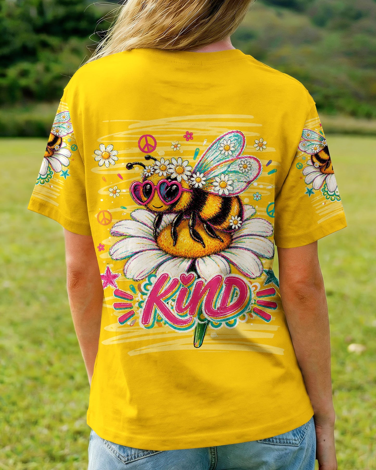 BEE KIND DAISIES ALL OVER PRINT  - TLNT0805263
