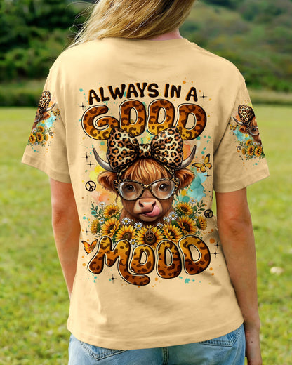 ALWAYS IN A GOOD MOOD COW ALL OVER PRINT - TYLN2105262