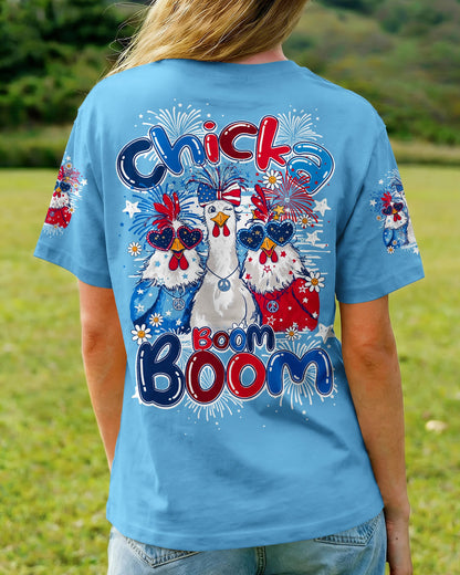 CHICKA BOOM BOOM HIPPIE CHICKEN ALL OVER PRINT - TY2105261
