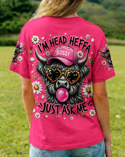 I’M HEAD HEFFA JUST ASK ME COW ALL OVER PRINT  - TLNO2505261